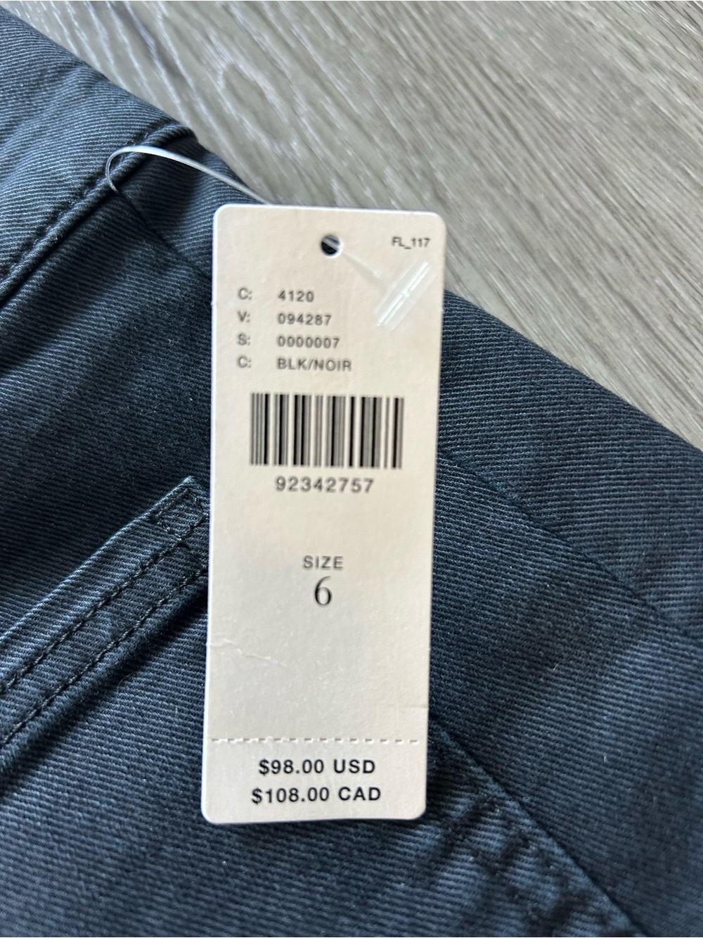 Dark Denim Skirt from Anthropology with Button-Front and Pockets - Picture 2 of 10